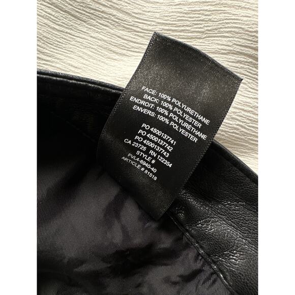 Aritzia Wilfred The Melina Black Vegan Leather Straight Leg Pant Size 10 - Picture 9 of 12
